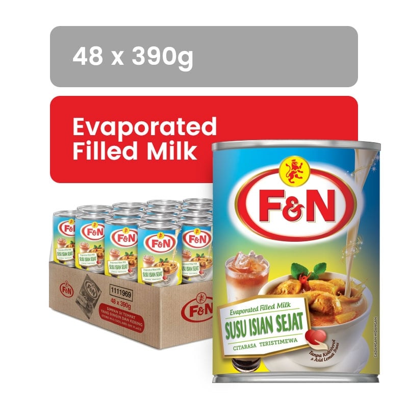 F&n Evap filled milk 48X390g