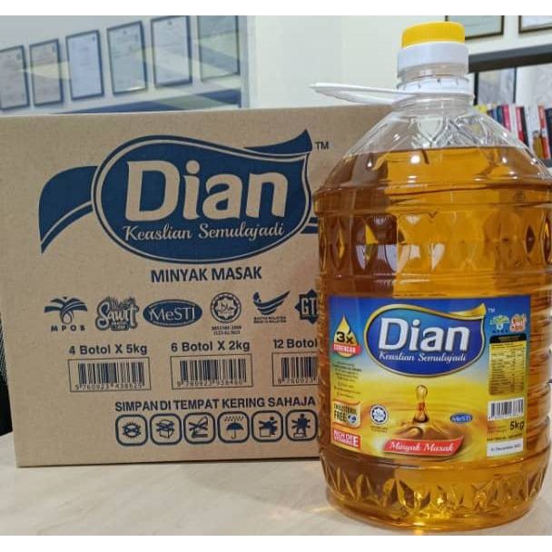 Dian cooking oil 4X5kg